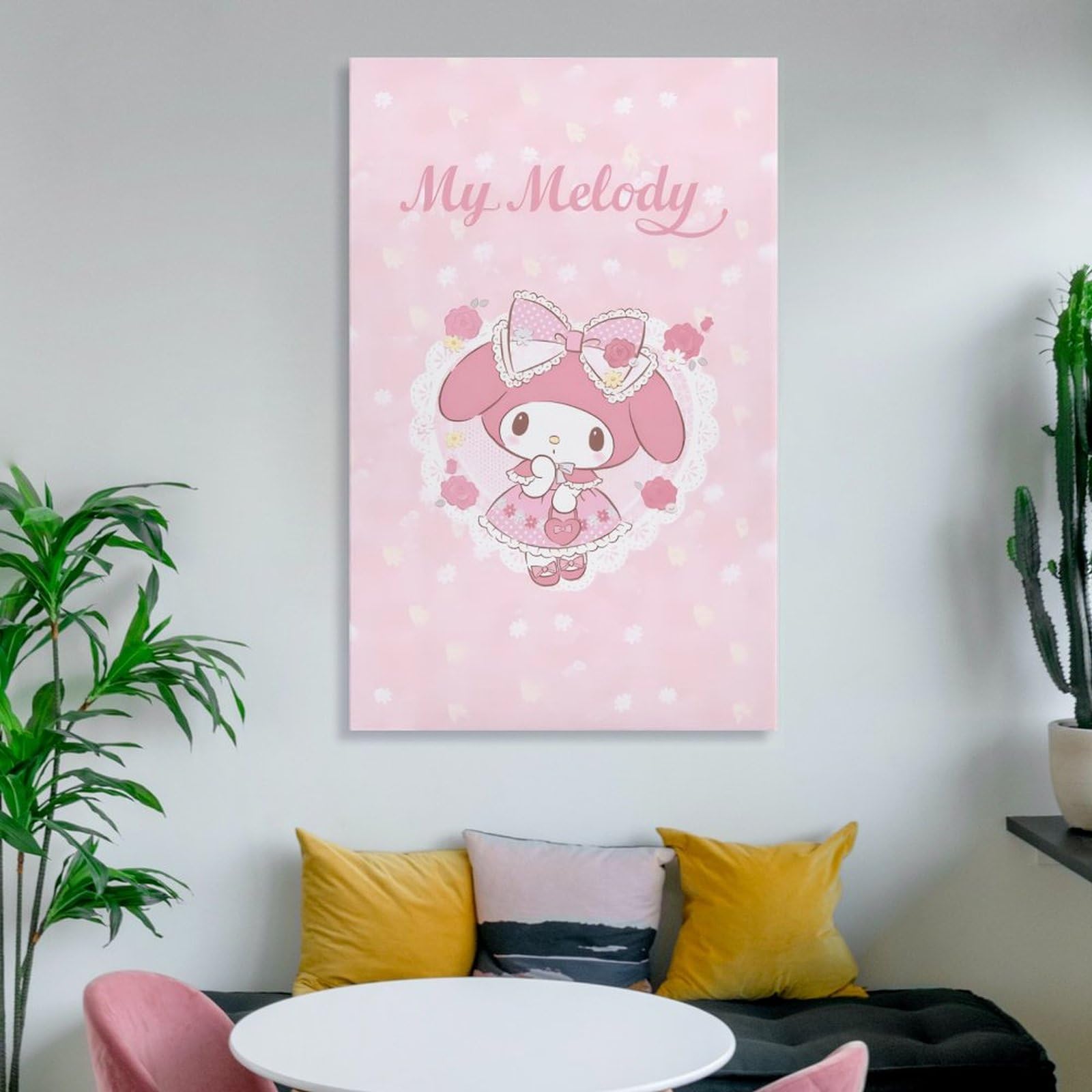 マイメロ ＆ キキララ ポスター 絵画 絵 壁掛け 715×585 インテリア Amazon.co.jp: マイメロディ アートポスター 飾り絵 かわいい